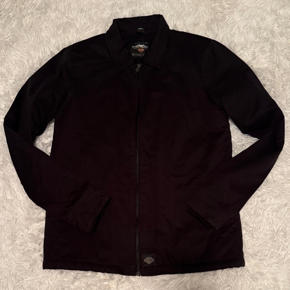 Men's Black Sherpa Lined Jacket
